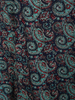 Midnight Navy Blue Paisley Printed Design Cotton Kurti