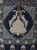Midnight Navy Blue Traditional Motif Printed Design Crepe Silk Anarkali Salwar Suit with Matching Dupatta