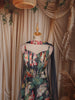 Midnight Navy Floral Printed and Stone Embellished Design Tissue Silk Fancy Lehenga with Matching Choker Dupatta