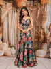 Midnight Navy Floral Printed and Stone Embellished Design Tissue Silk Fancy Lehenga with Matching Choker Dupatta