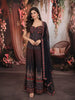 Midnight Purple Ajrakh Printed Design Chiffon Party Wear Palazzo Suit with Matching Dupatta