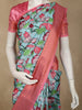 Mint Aqua Blue Floral Woven Design Art Silk Designer Saree