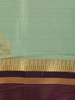 Mint Green Butta Woven Tissue Saree with Contrast Maroon Zari Border
