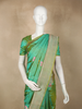 Mint Green Floral Butta Woven Design Pure Banarasi Saree