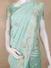 Mint Green Floral Butta Woven Design Semi Tussar Saree
