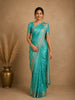 Mint Green Floral Butta  Woven Katan Banarasi Saree