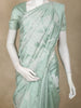 Mint Green Floral Design Tussar Saree with Applique Work