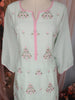 Mint Green Floral Embroidered Cotton Sharara Salwar Suit