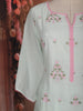Mint Green Floral Embroidered Cotton Sharara Salwar Suit