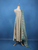 Mint Green Floral Printed Cotton Salwar Suit - Diadem