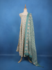 Mint Green Floral Printed Cotton Salwar Suit - Diadem