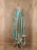 Mint Green Floral Printed Cotton Salwar Suit with Dupatta