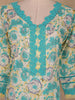 Mint Green Floral Printed Cotton Salwar Suit with Dupatta
