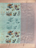 Mint Green Floral Printed Design Tussar Saree