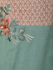 Mint Green Floral Thread Embroidered Design Cotton Salwar Suit