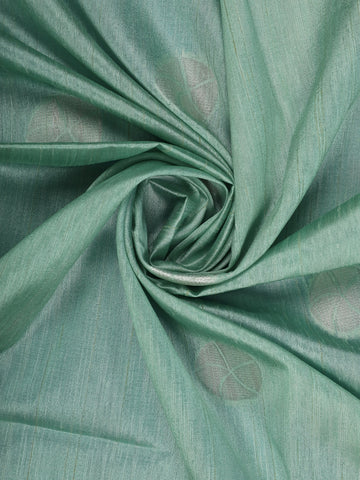 Mint Green Geometric Design Semi Tissue Saree - Diadem