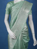 Mint Green Geometric Design Semi Tissue Saree - Diadem