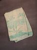 Mint Green Leaf Vine Printed Design Cotton Unstitched Salwar Material with Dupatta