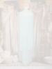 Mint Green Mirror Embroidered Design Georgette Skirt Top with Cape Jacket
