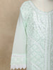 Mint Green Sequins and Thread Embroidered Georgette Palazzo Suit with Dupatta