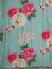 Mint Green Striped Woven Design Pure Tissue Silk Fancy Saree with Scalloped Border