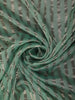 Mint Green Striped Woven Design Pure Tissue Silk Fancy Saree with Scalloped Border
