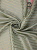 Mint Green Stripes And Floral Printed Tussar Silk Saree