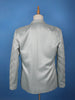 Mint Grey Raw Silk Sherwani Suit with Jacquard Pattern - Diadem