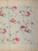 Mint Sage Green Floral Printed Design Banarasi Saree with Contrast Ivory Border