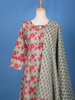 Mint Green Floral Design Printed Cotton Salwar Suit - Diadem
