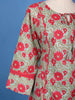 Mint Green Floral Design Printed Cotton Salwar Suit - Diadem