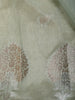 Mint Green Floral Designed Semi Silk Saree