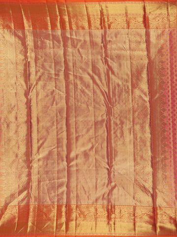 Mint Green Floral Woven Motifs Pure Kanchipuram Tissue Silk Saree - Diadem