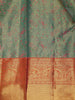 Mint Green Floral Woven Motifs Pure Kanchipuram Tissue Silk Saree - Diadem