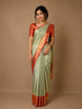 Mint Green Floral Woven Pure Tissue Silk Saree