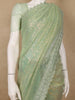 Mint Green Sequin Embellishment Organza Saree - Diadem