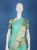 Mint Green Solid Design Woven Zari Border Silk Saree - Diadem