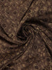 Mocha Brown Floral Printed Cotton Saree - Diadem