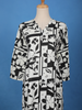 Monochrome Geometric Floral Printed Cotton Salwar Suit - Diadem