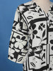 Monochrome Geometric Floral Printed Cotton Salwar Suit - Diadem