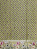 Moss Green Floral Design Tussar Silk Saree - Diadem