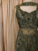 Moss Green Heavy Sequins and Beads Embroidered Design Net Palazzo Suit with Matching Choker Dupatta