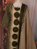 Moss Olive Green Geometric Printed Design Cotton Palazzo Suit with Matching Dupatta