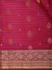 Mulberry Purple Butta Woven Design Kanchipuram Silk Saree with Zari Border