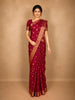 Mulberry Purple Butta Woven Design Kanchipuram Silk Saree with Zari Border