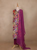 Multi Color Floral Design Georgette Salwar Suit