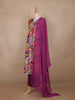 Multi Color Floral Design Georgette Salwar Suit
