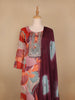 Multi Color Floral Designed Cotton Salwar Suit - Diadem