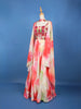 Multi Color Satin Lehenga Embellished with Stonework Paired with Dupatta