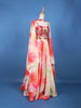 Multi Color Satin Lehenga Embellished with Stonework Paired with Dupatta